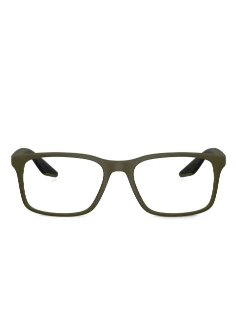 Prada Linea Rossa rectangle-frame glasses Green PS08RV