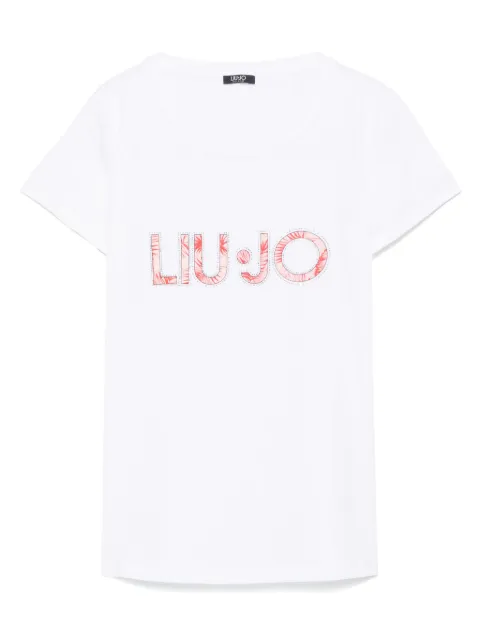LIU JO crystal-embellished T-shirt White VA5154JS003