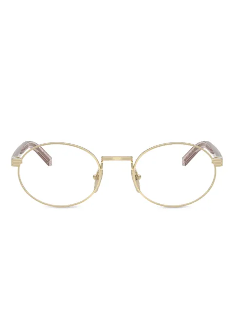 Prada Eyewear PRB55V oval-frame glasses Purple PRB55V