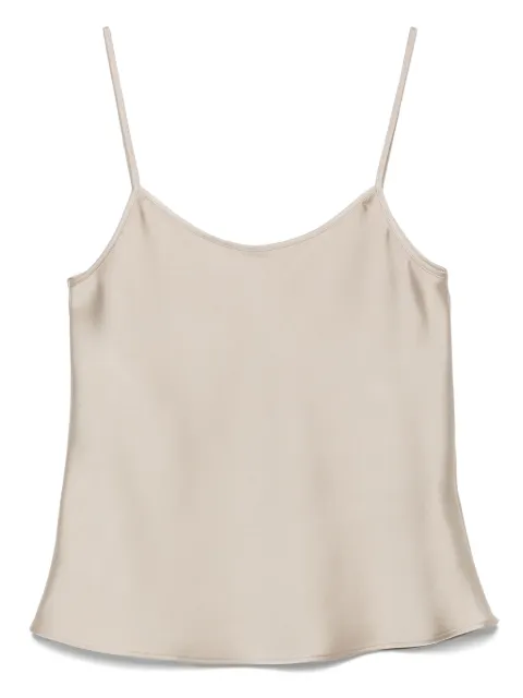 Blanca Vita satin tank top Grey CANTE1334