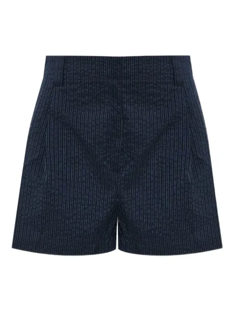 Maison Kitsuné logo-patch shorts Blue OW01120WC5032