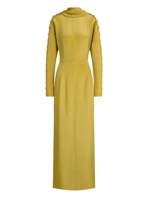 12 STOREEZ silk maxi dress Yellow 129981