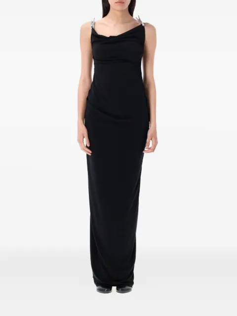 Coperni draped maxi dress Black COPR160F5022