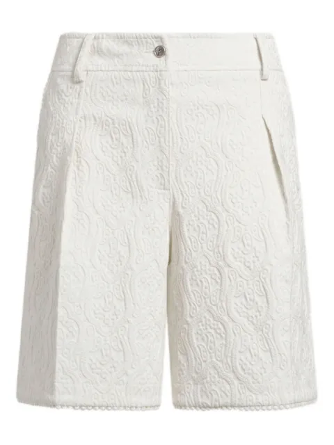 ETRO paisley-jacquard bermuda shorts White WREB001299TUEM0