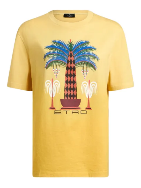 ETRO x Agostino Iacurci printed T-shirt Yellow WRMA0005AKA30