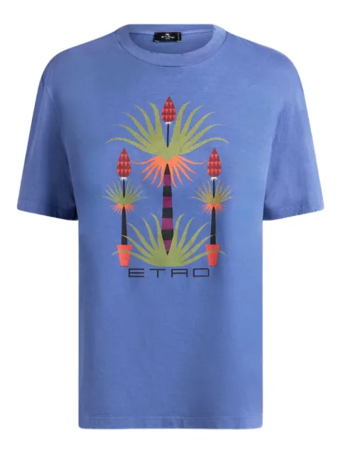 ETRO x Agostino Iacurci printed T-shirt Blue WRMA0005AKA30