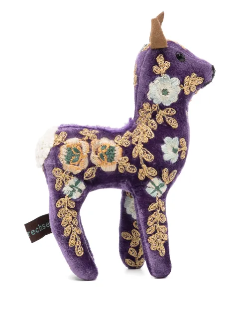 Anke Drechsel bambi mini embroidered soft toy Purple 1005586