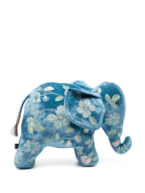 Anke Drechsel elephant embroidered soft toy Blue 1005077