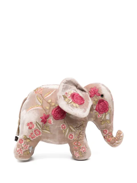 Anke Drechsel elephant embroidered soft toy Neutrals 1006541