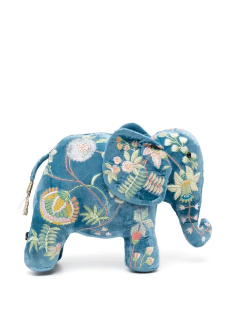 Anke Drechsel elephant embroidered soft toy Blue 1004569