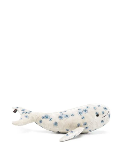 Anke Drechsel whale embroidered soft toy Blue 1006621