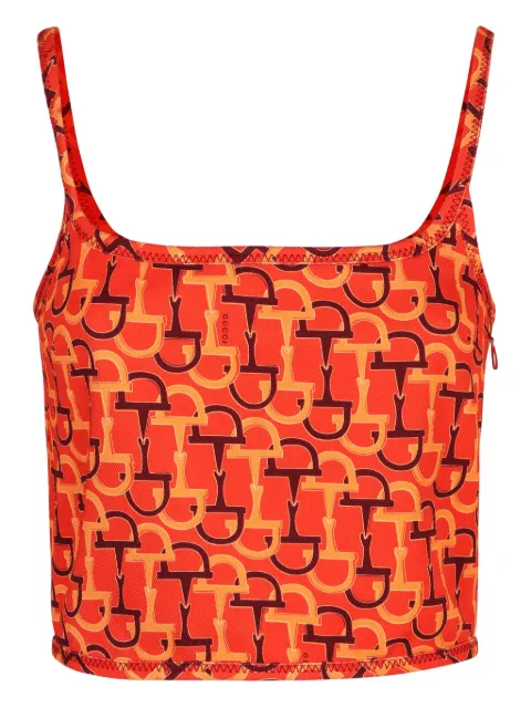 Gucci printed tank top Orange 828252ZAS9N