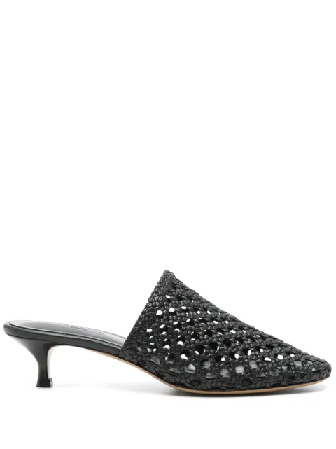 Le Monde Beryl woven mules Black KMUWOVBLA