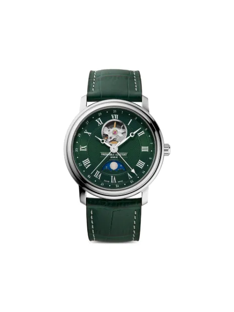 Frederique Constant Classics Heart Beat Moonphase Date 40mm Green FC335MCGRW4P26