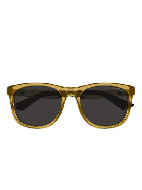 MONT BLANC EYEWEAR square-frame sunglasses Yellow MB0400S004