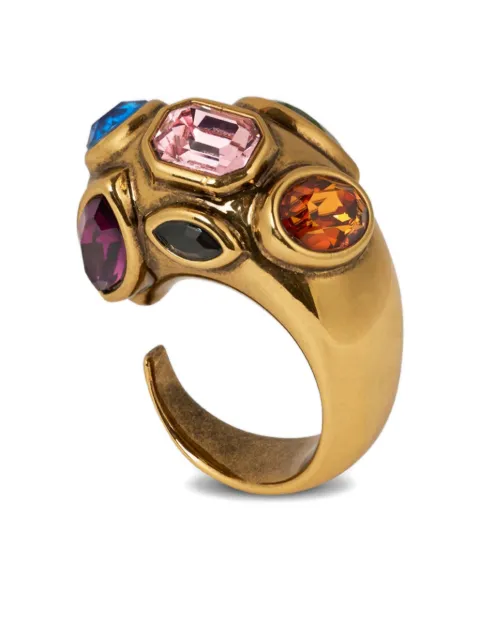 ETRO crystal-embellished ring Gold WF5D0006AM045