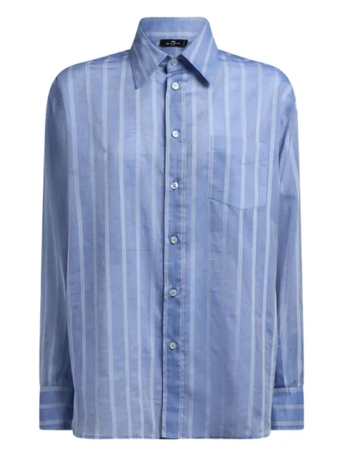 ETRO striped shirt Blue WRIA0034AKA17