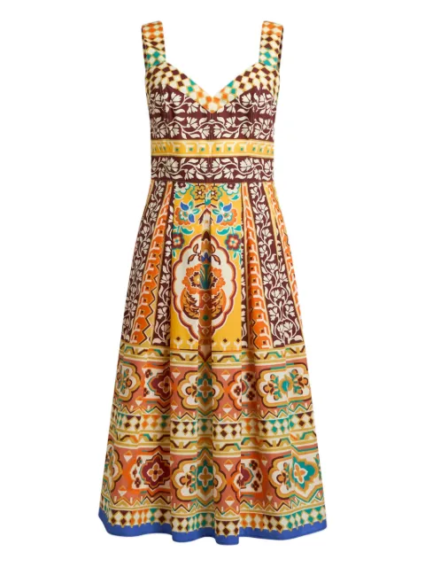 ETRO printed midi dress Neutrals WRHA025399SP5F7