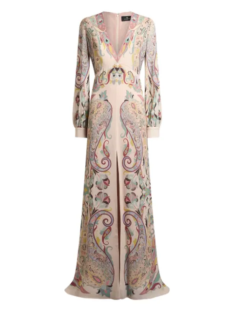 ETRO printed maxi dress Neutrals WRHA043999SP4F9