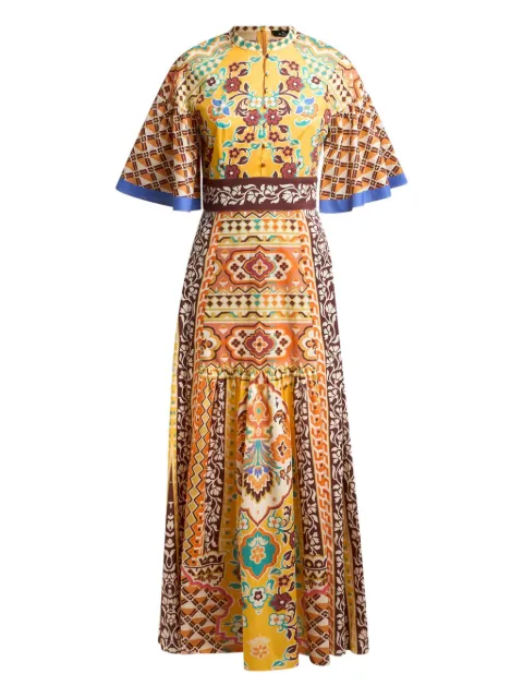 ETRO printed poplin dress Neutrals WRHA039599SPEA5