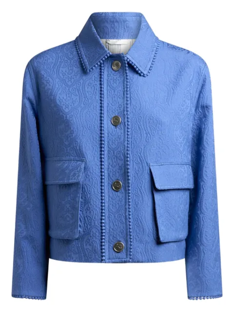 ETRO paisley-jacquard jacket Blue WRBA004099TUEM0