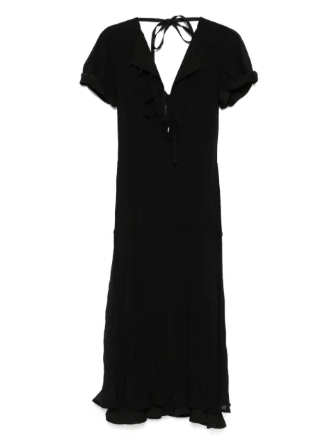 Jil Sander layered maxi dress Black J03CT0460J55081