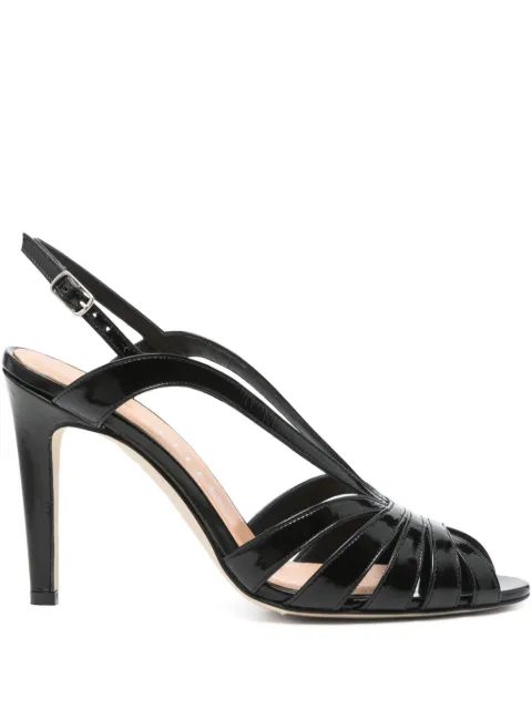 The Seller 90mm leather sandals Black SE1038