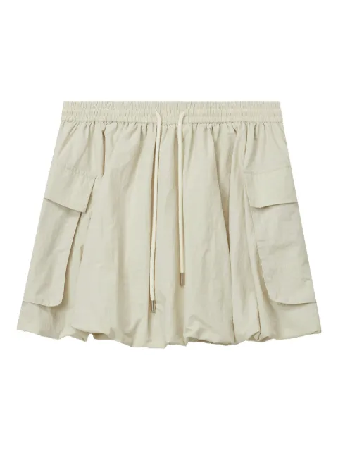 tout a coup drawstring pocket mini skirt Neutrals S160AU5