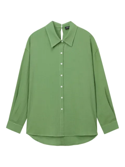 tout a coup collared button-up shirt Green S152AU5