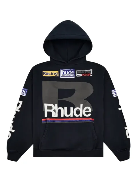 RHUDE Petrol hoodie Black RHSS25HO04012