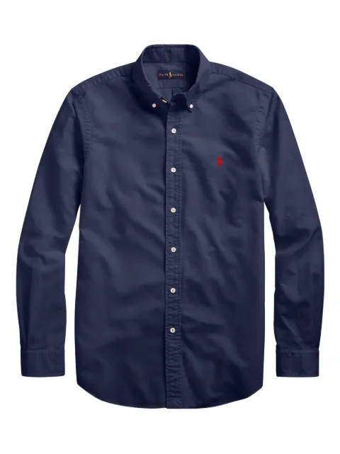Polo Ralph Lauren garment-dyed oxford shirt Blue 711716303005