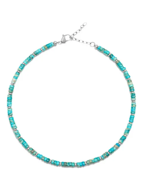 Nialaya Jewelry turquoise choker necklace Silver WNECK298