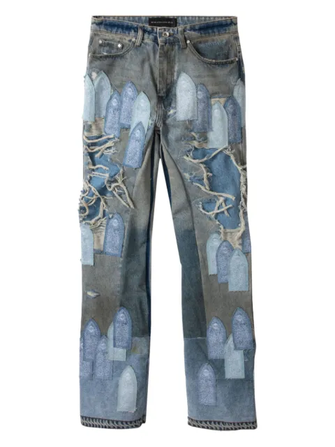 Who Decides War Patched Arch jeans Blue 1120970009SS25