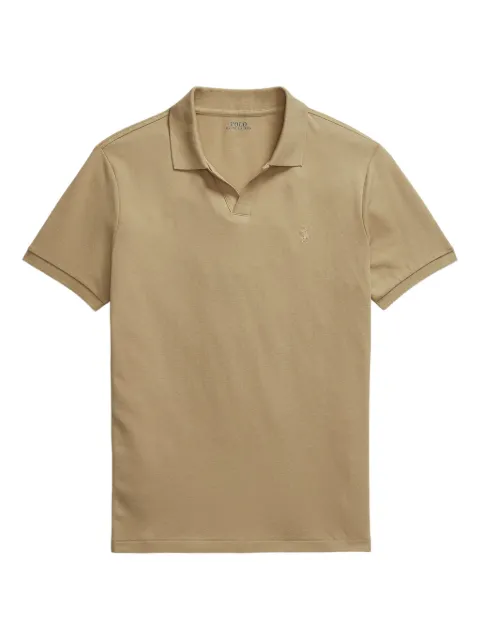 Polo Ralph Lauren slim-cut mesh polo shirt Neutrals 710968951003