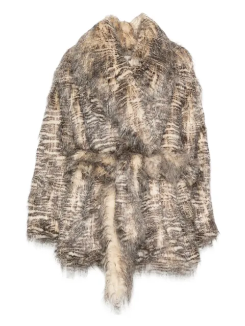 ENTIRE STUDIOS Juno tiger-print faux-fur coat Neutrals ESWW251051NA