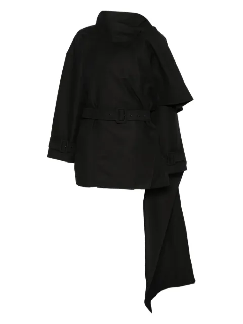 ENTIRE STUDIOS belted cape coat Black ESWW251052BL