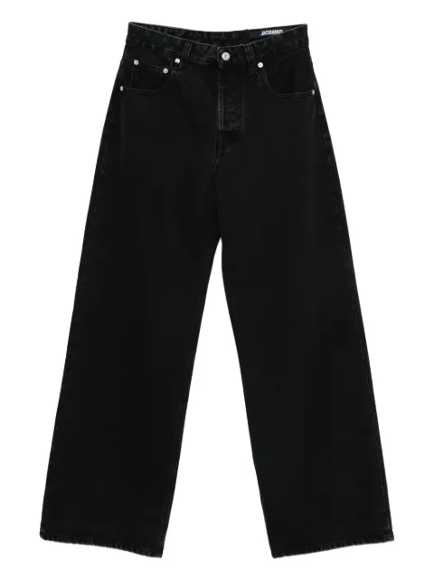 Jacquemus The wide de-Nîmes denim jeans Black PAW00036AD00039