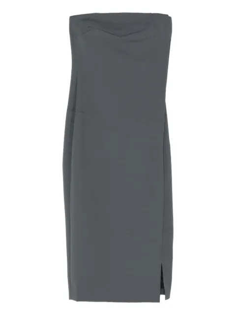 ENTIRE STUDIOS strapless midi dress Grey ESWW256026GR