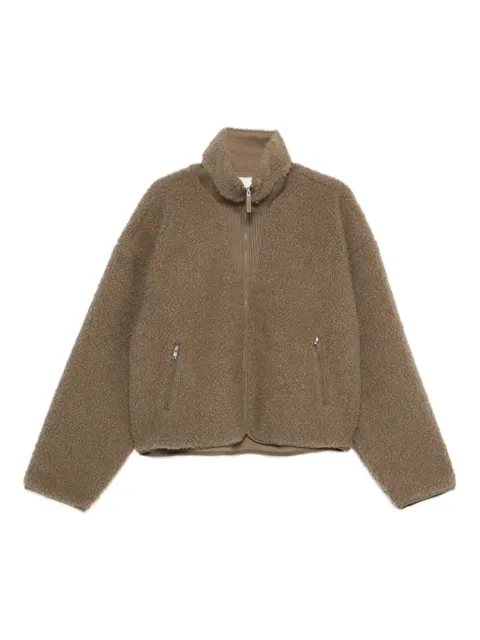ENTIRE STUDIOS Ef faux-fut zip jacket Brown ESUW251045BI