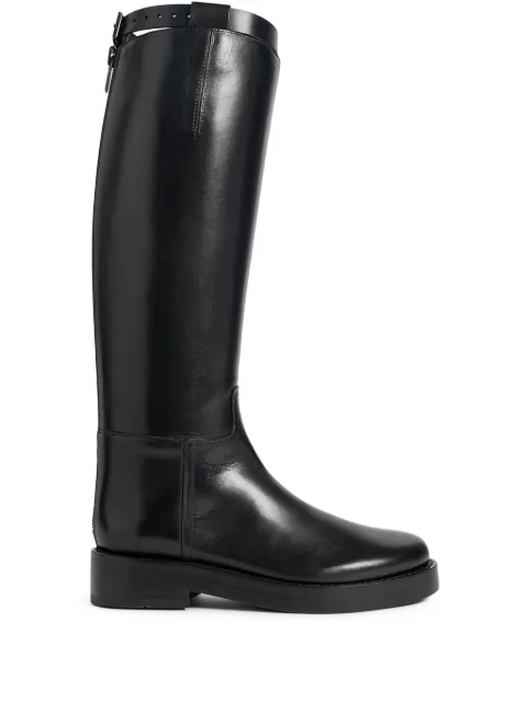 Ann Demeulemeester Stan knee-high biker boots Black B0010078LT046