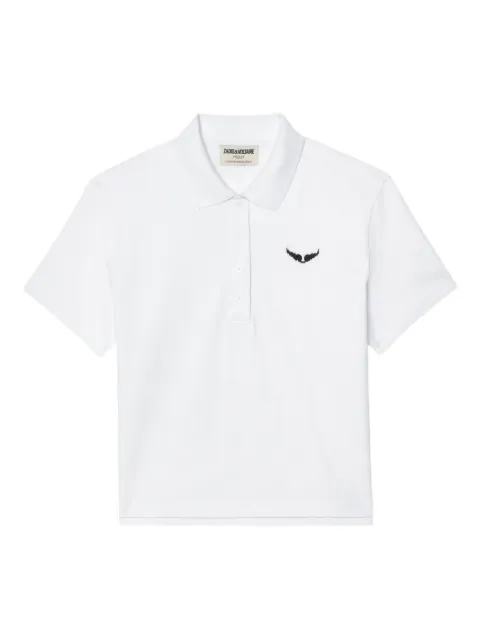 Zadig&Voltaire Mirta cropped polo shirt White JWTS02792
