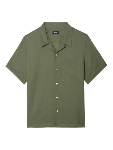 Zadig&Voltaire short-sleeved shirt Green WMSH01328