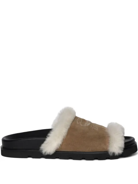 Zadig&Voltaire embroidered sandals Brown SWCT02081