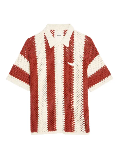Zadig&Voltaire crochet-knit cardigan Red KWTO01125