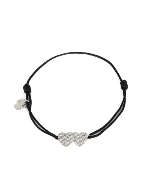 Zadig&Voltaire Link Heart strass bracelet Silver OWJW01758