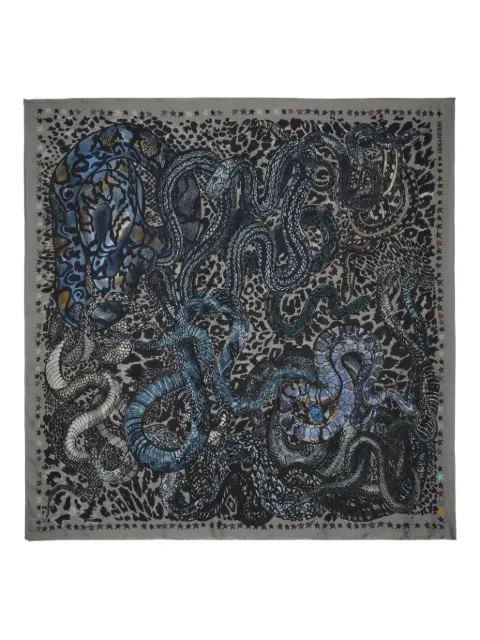 Zadig&Voltaire Billie Snakes scarf Grey OWSC01506