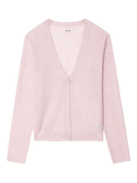 Zadig&Voltaire Manylla button-front V-neck cardigan Pink KWCA01632