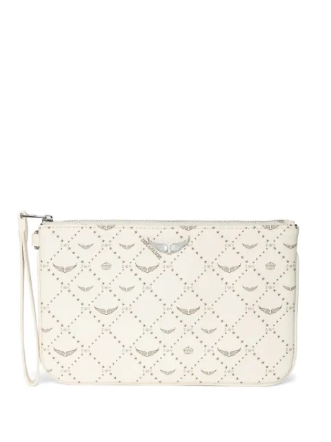 Zadig&Voltaire Z pouch Monogram pouch White LWSG03719