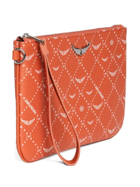 Zadig&Voltaire Z monogram clutch Orange LWSG03719