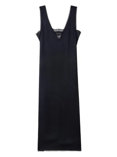 Zadig&Voltaire Renzo lace-trimmed satin midi dress Black WWDR02556